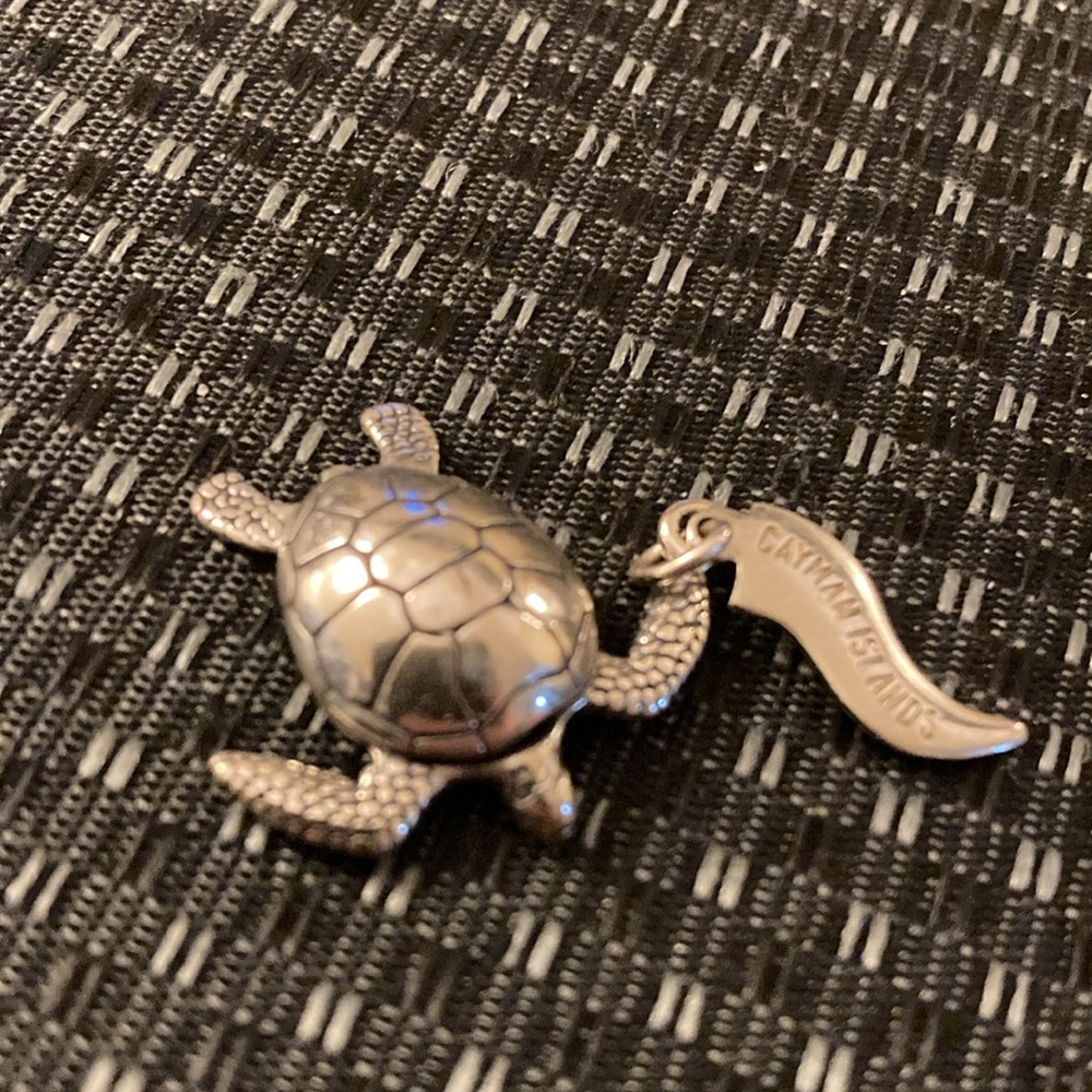 Sterling Silver Turtle Pendant -Cayman Islands